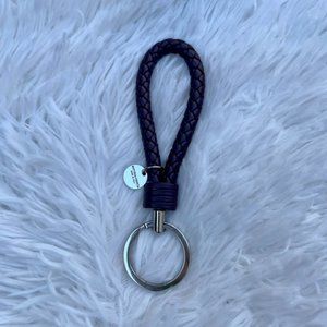 BOTTEGA VENETA KEY RING INTRECCIATO NAPPA LEATHER